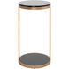 Benjamin 20 X 11 inch Antique Brass End Table